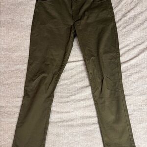 Kenneth Cole Olive Slim Fit Trousers